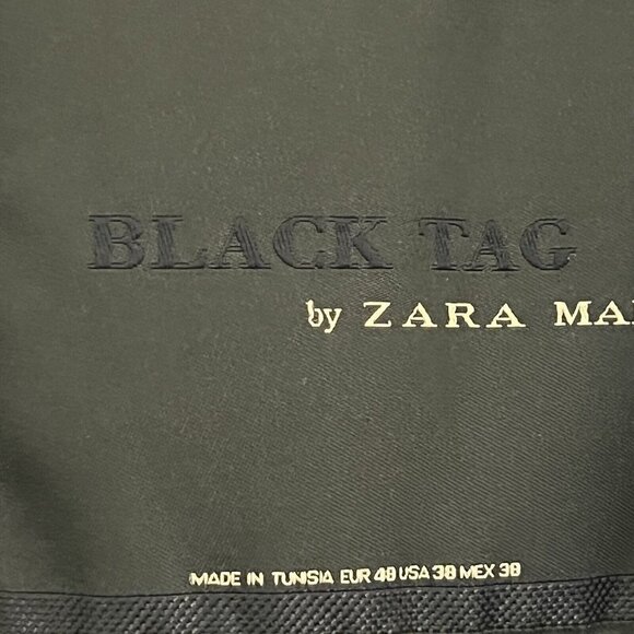 ZARA MAN Mens Blazer Jacket Navy Blue Sport Coat Casual Suit Jacket Size 38 - Picture 3 of 7